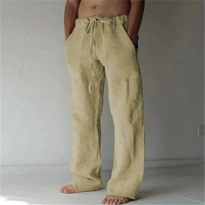 Herren-Sommerhose mit Baggy-Passform und elastischem Bund