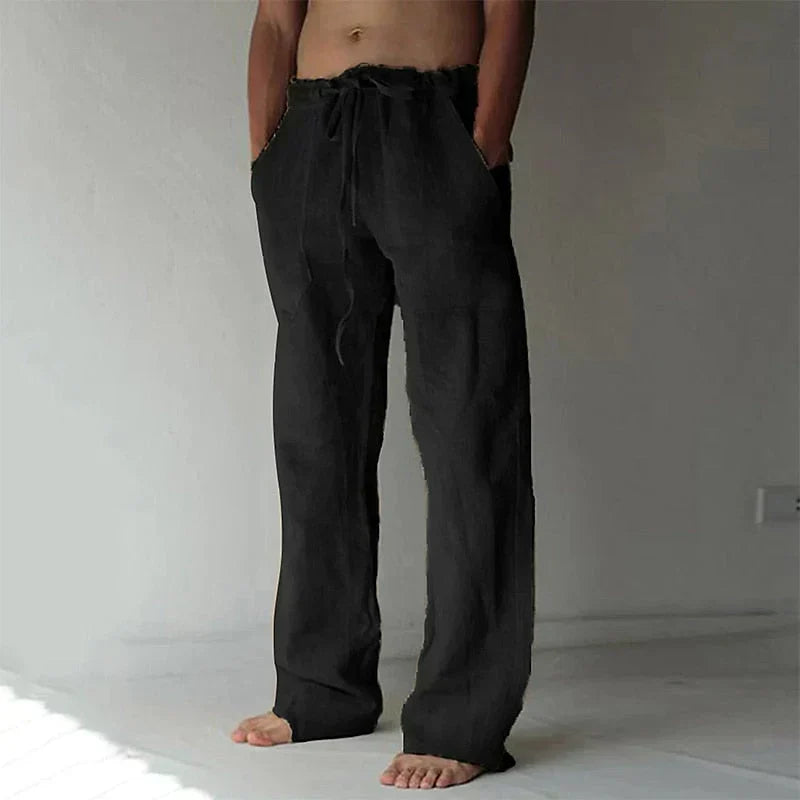 Herren-Sommerhose mit Baggy-Passform und elastischem Bund