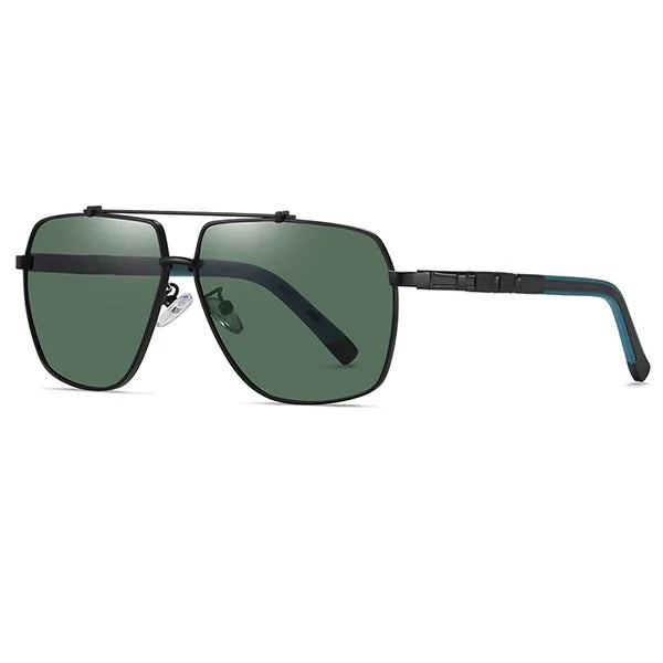 Herren-Sonnenbrille mit eckigem Rahmen und polarisierten Gläsern | Moderner Stil