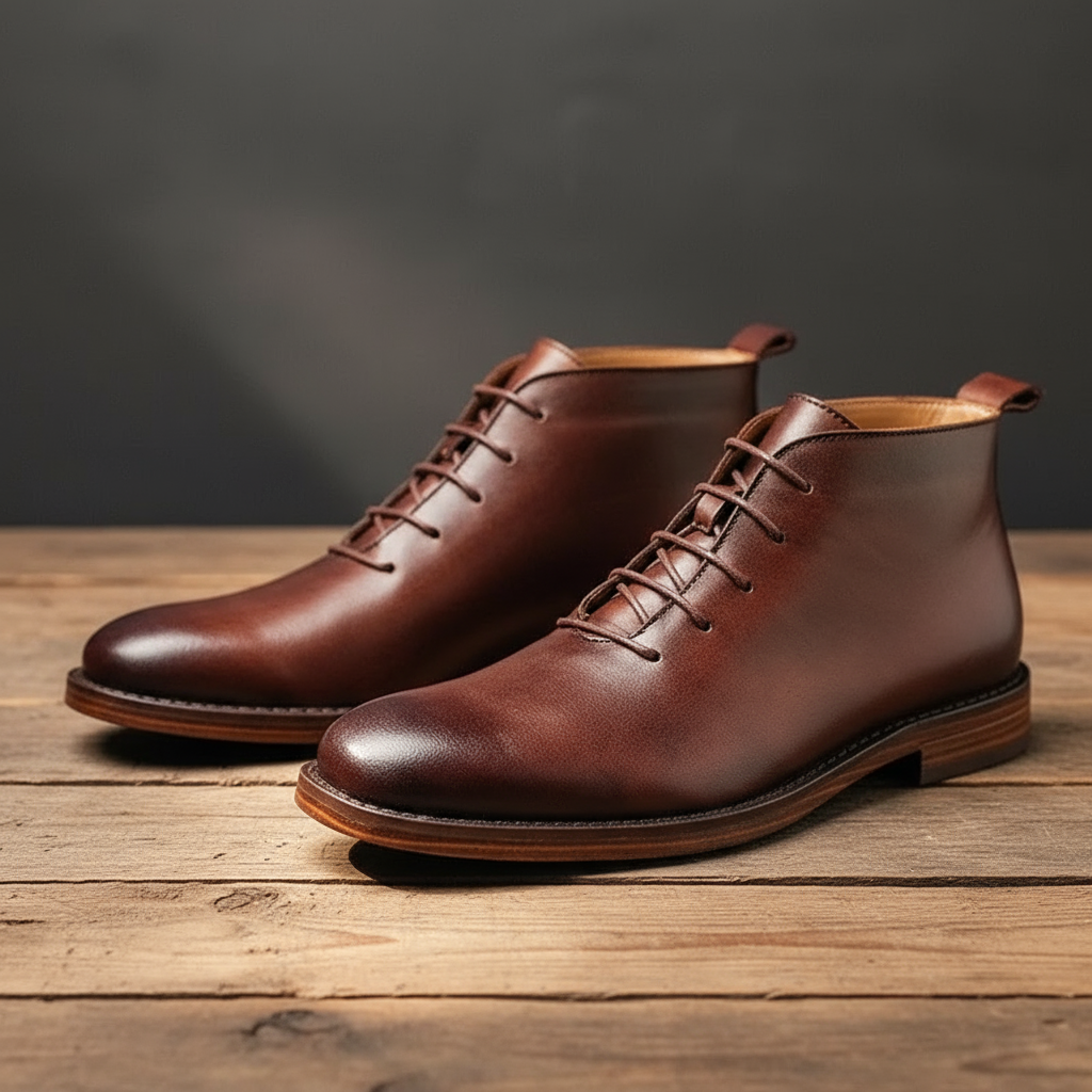 Herren-Stiefeletten aus Leder