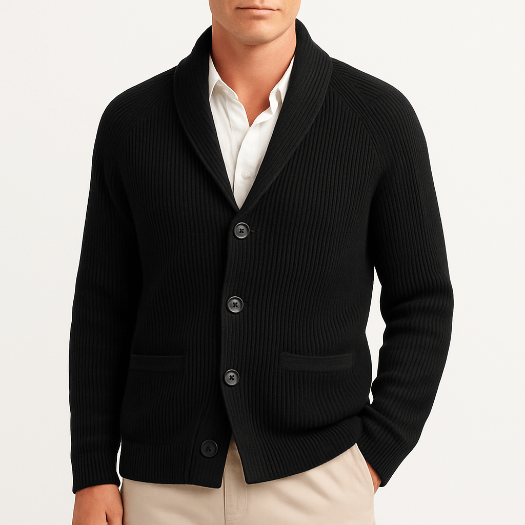 Herren-Strickjacke mit Knöpfen