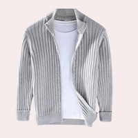 Herren-Strickjacke mit Reißverschluss
