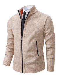 Herren-Strickjacke mit Reißverschluss