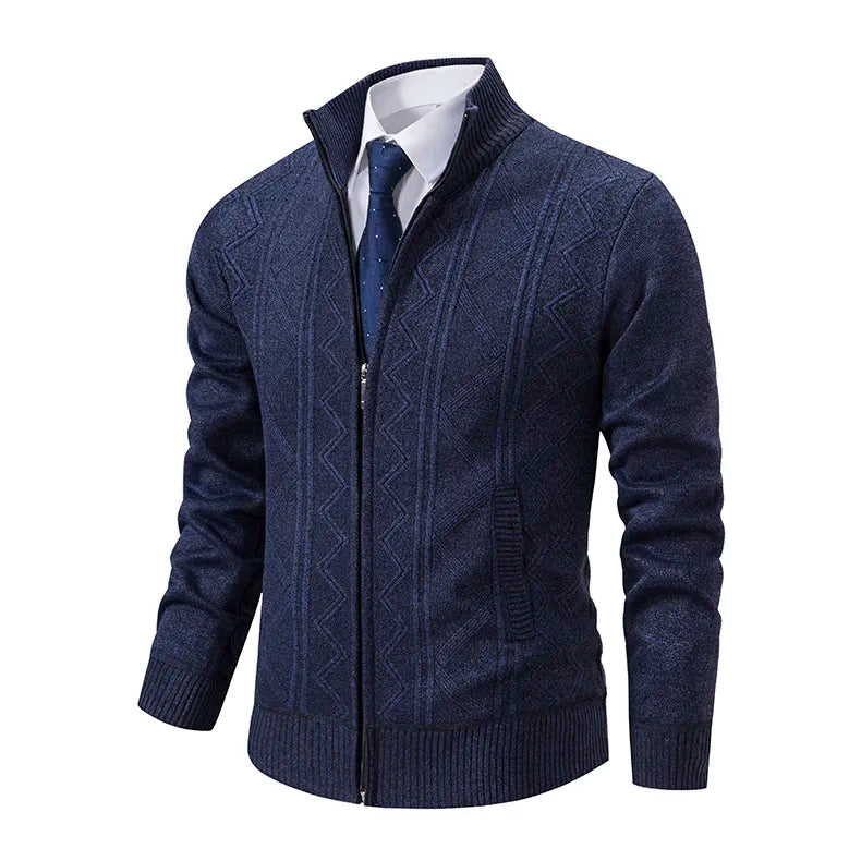 Herren-Strickjacke mit Reißverschluss