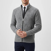 Herren-Strickjacke mit Reißverschluss