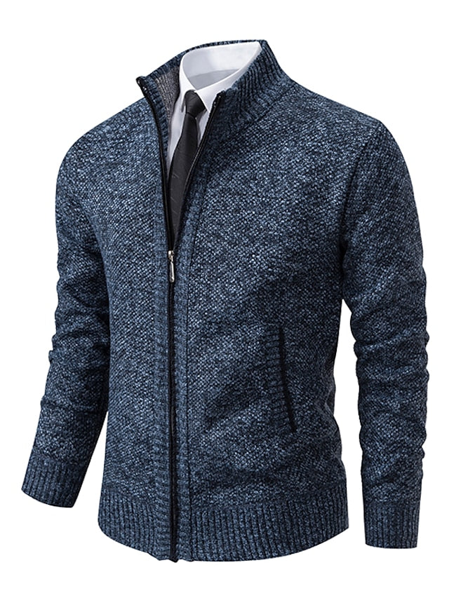 Herren-Strickjacke mit Reißverschluss