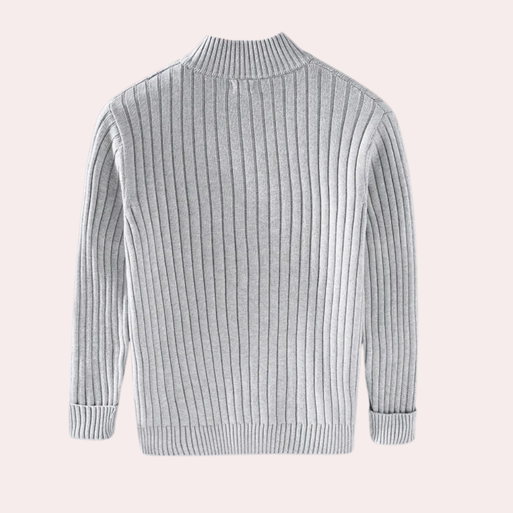 Herren-Strickjacke mit Reißverschluss