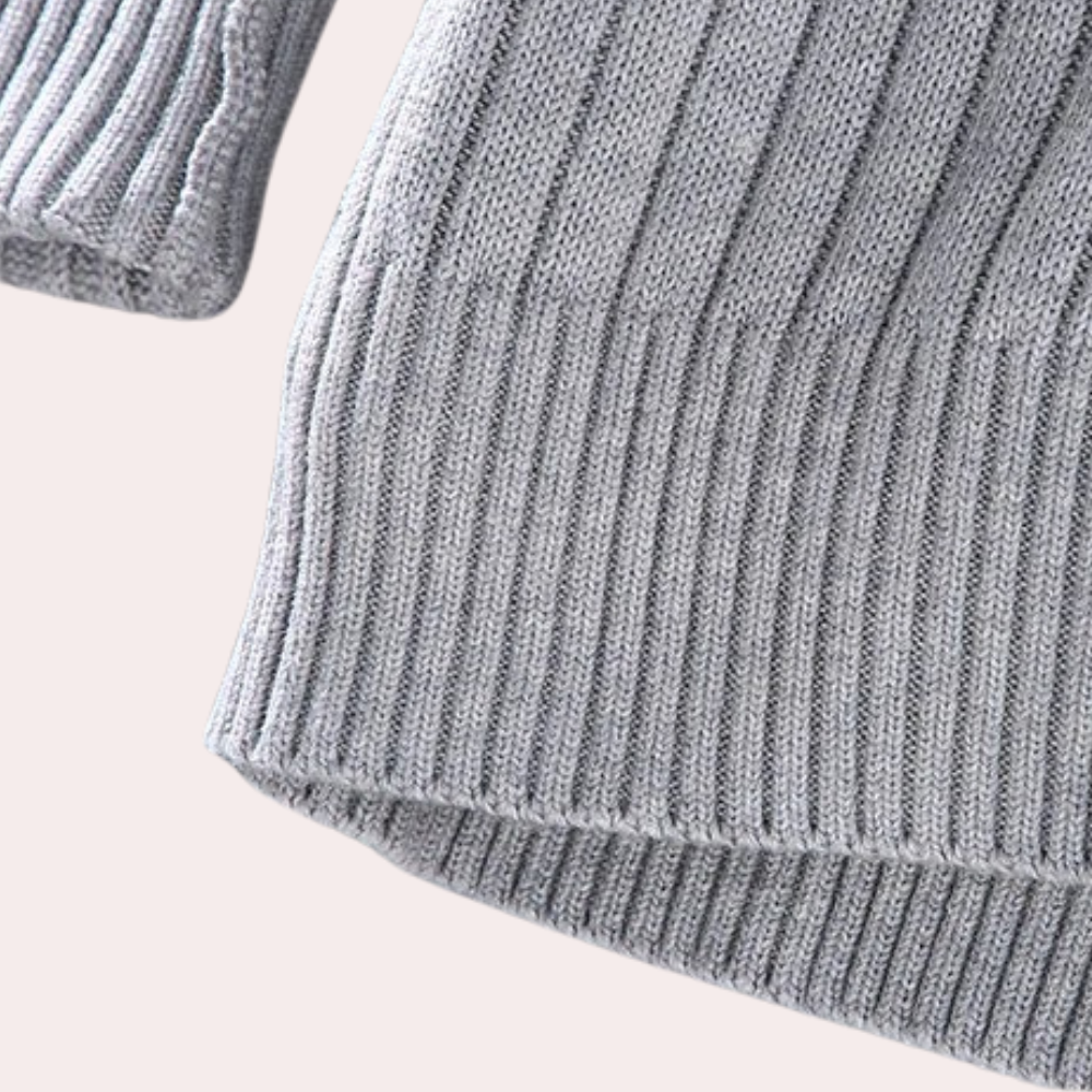 Herren-Strickjacke mit Reißverschluss