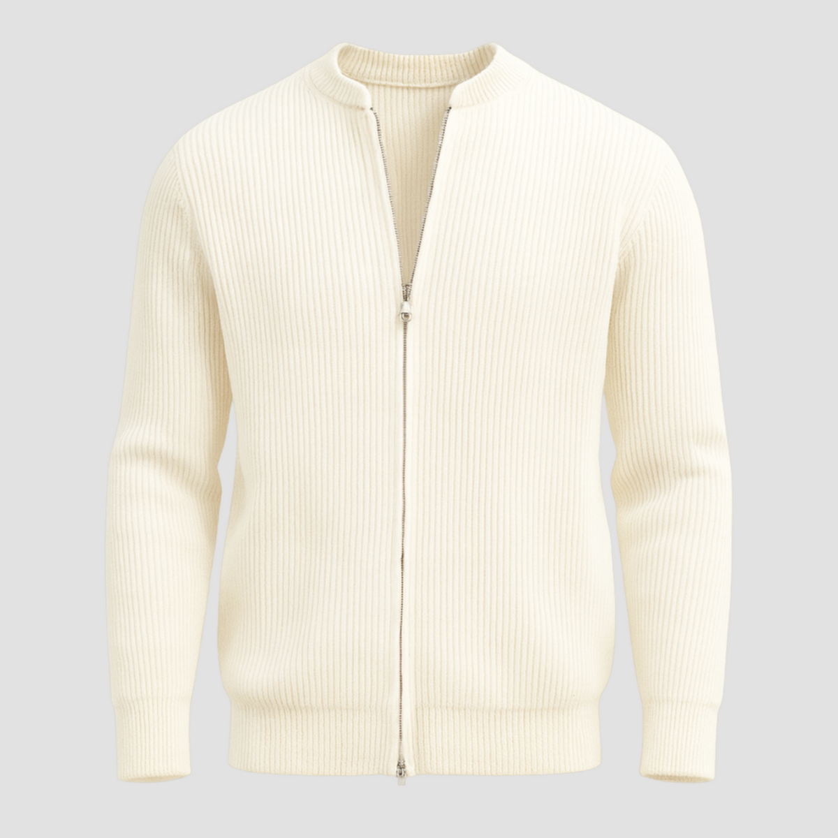 Herren-Strickjacke mit Reißverschluss