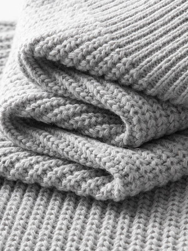 Herren-Strickpullover mit Rippmuster und Reißverschluss