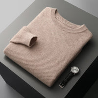 Herren-Strickpullover mit Rundhalsausschnitt