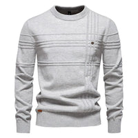 Herren-Strickpullover mit Rundhalsausschnitt