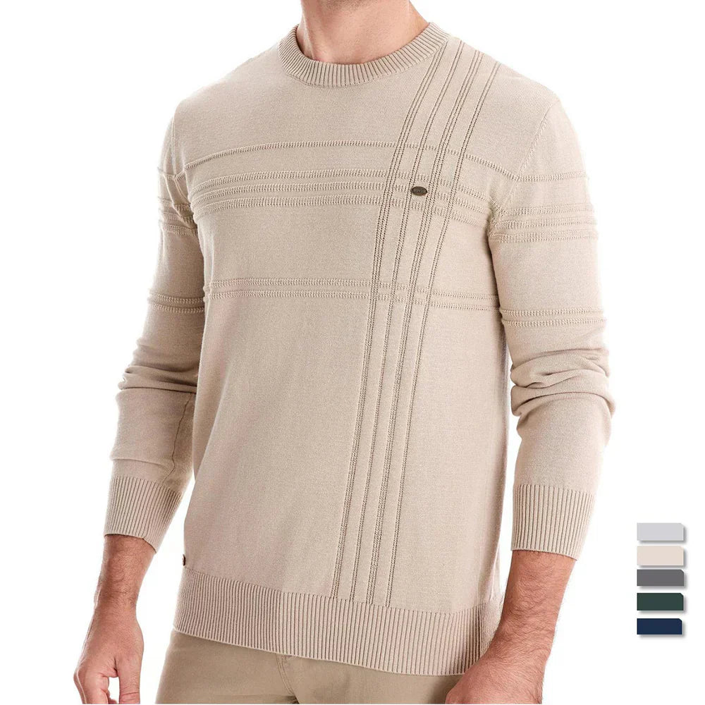 Herren-Strickpullover mit Rundhalsausschnitt