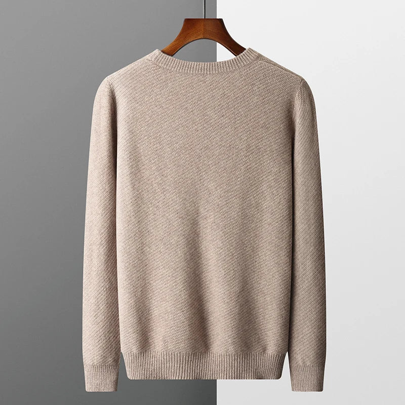 Herren-Strickpullover mit Rundhalsausschnitt