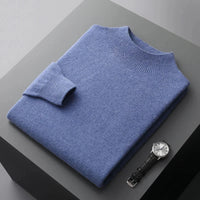 Herren-Strickpullover mit Stehkragen
