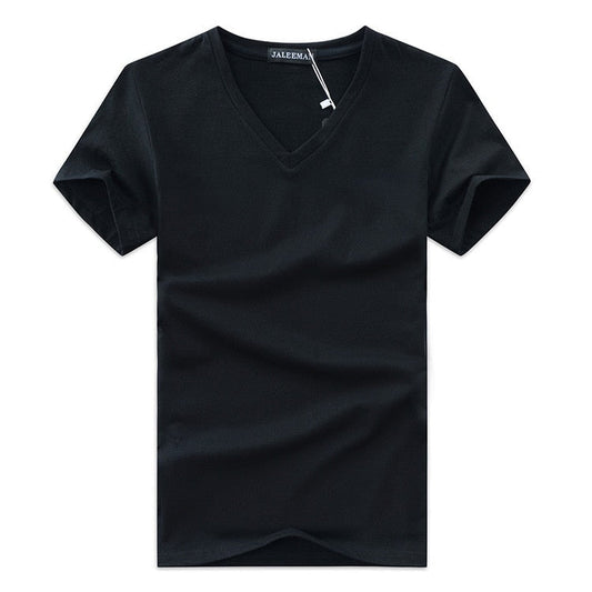 Herren-T-Shirt mit V-Ausschnitt im Slim Fit