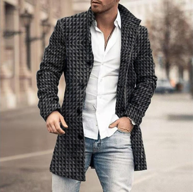 Herren-Trenchcoat mit Knöpfen