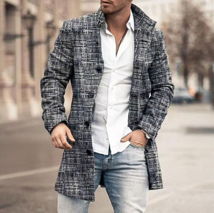 Herren-Trenchcoat mit Knöpfen