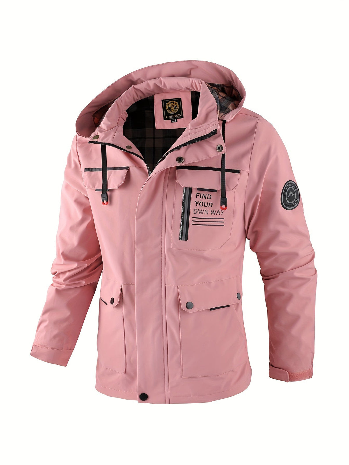Herren-Utility-Jacke mit Kapuze