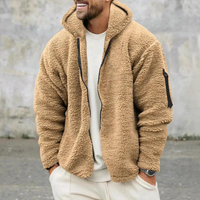 Herren-Winterfleecejacke mit Kapuze