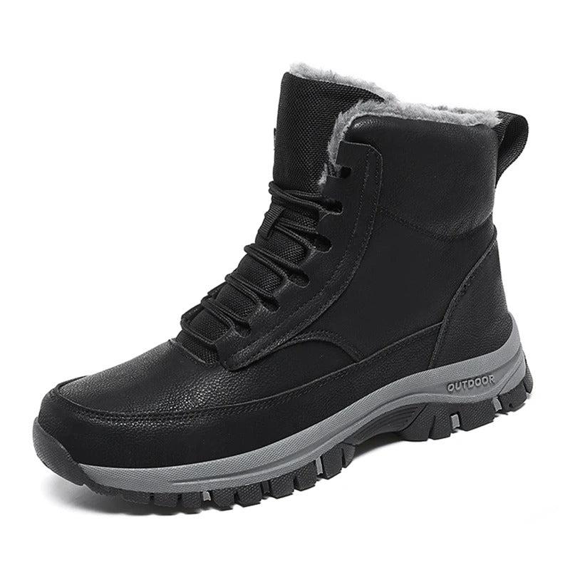 Herren-Winterstiefel mit Fell