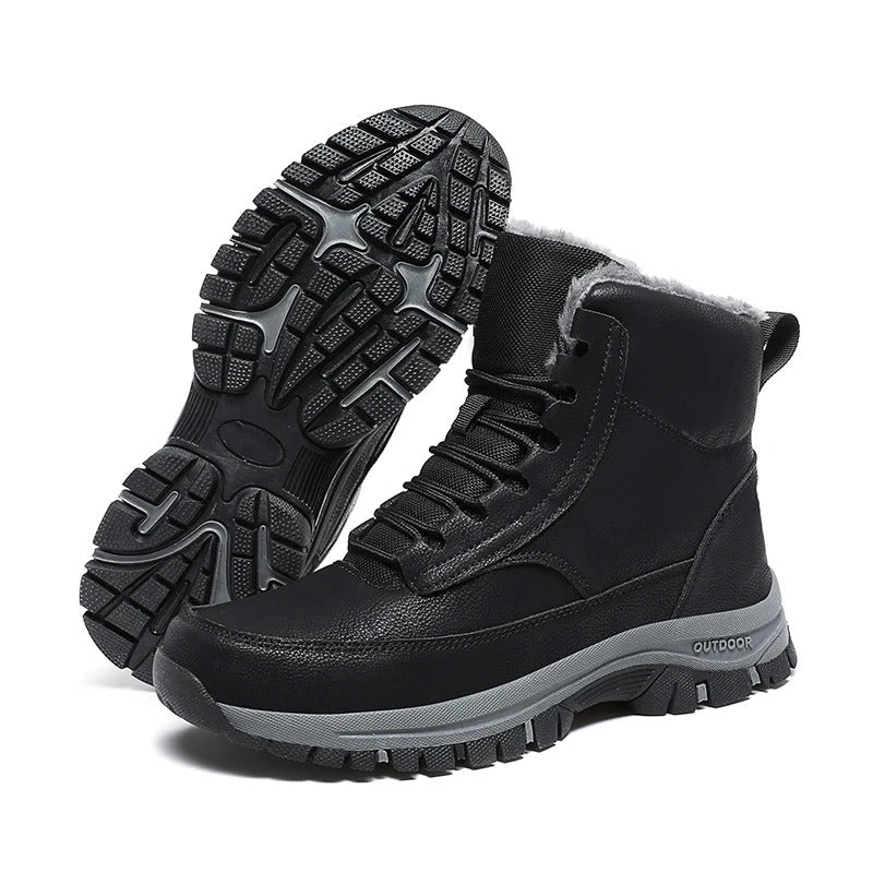 Herren-Winterstiefel mit Fell