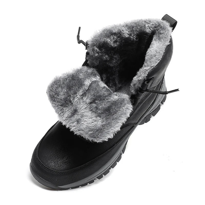 Herren-Winterstiefel mit Fell