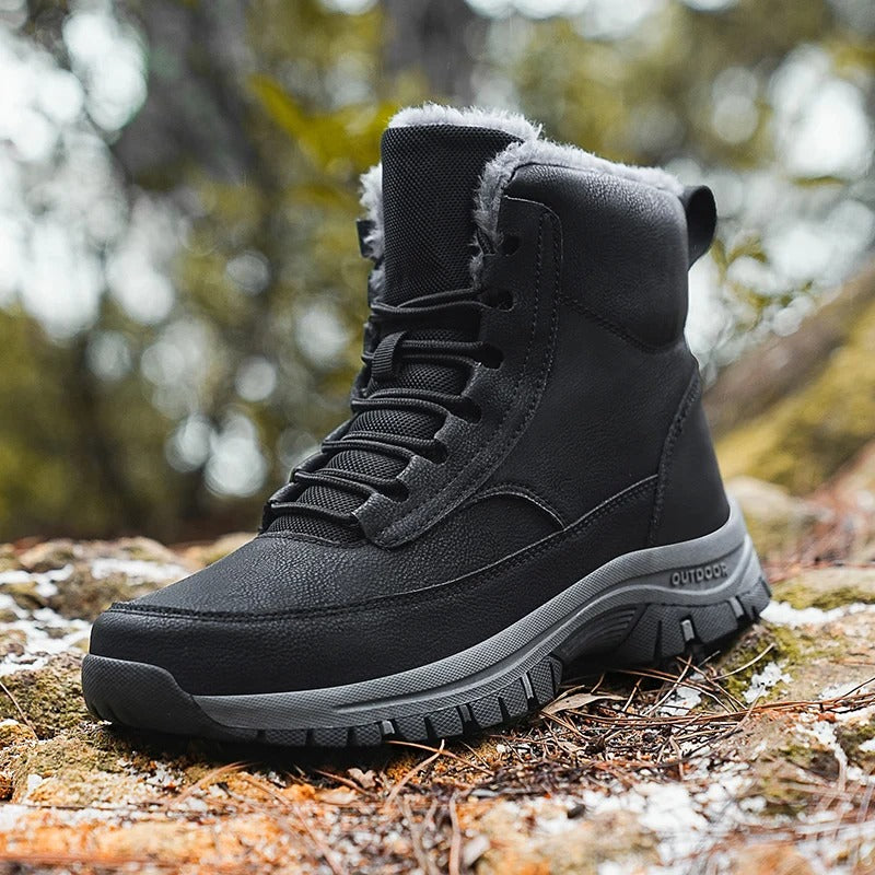 Herren-Winterstiefel mit Fell