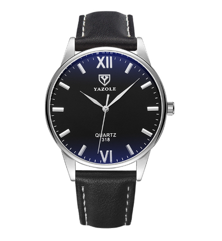 Herrenarmbanduhr mit Lederarmband