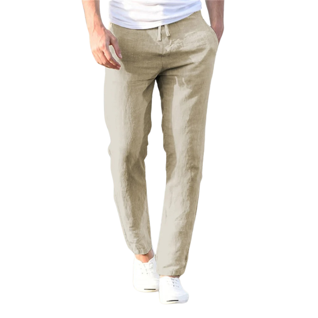 Herrenhose aus Baumwolle und Leinen