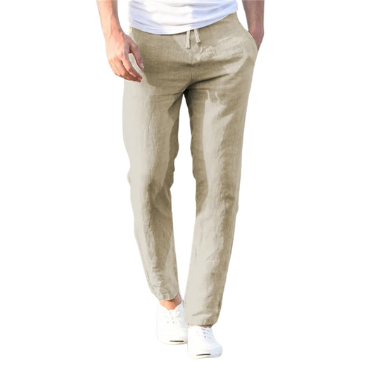 Herrenhose aus Baumwolle und Leinen