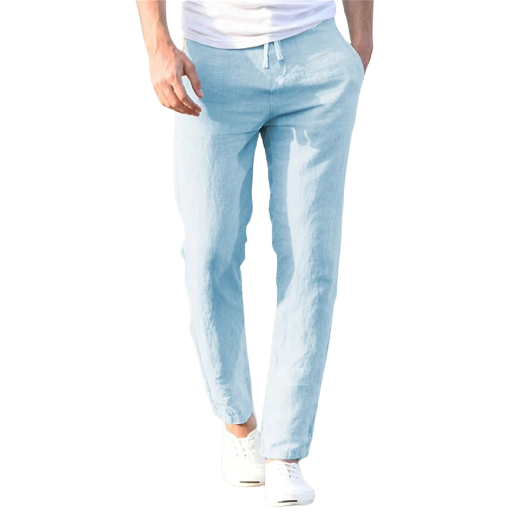 Herrenhose aus Baumwolle und Leinen