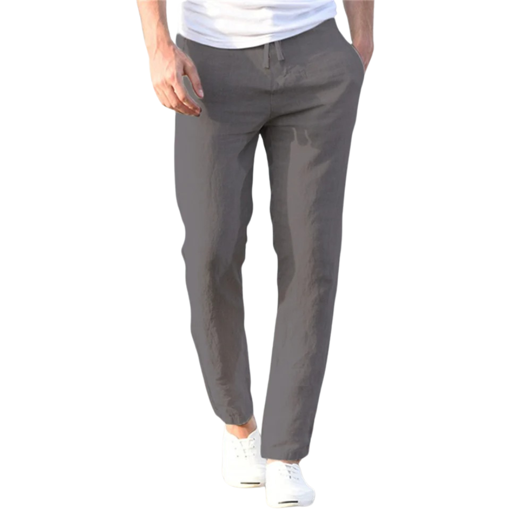 Herrenhose aus Baumwolle und Leinen