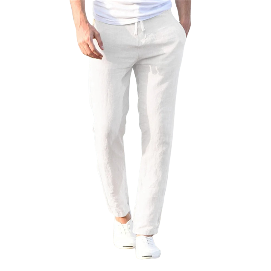 Herrenhose aus Baumwolle und Leinen