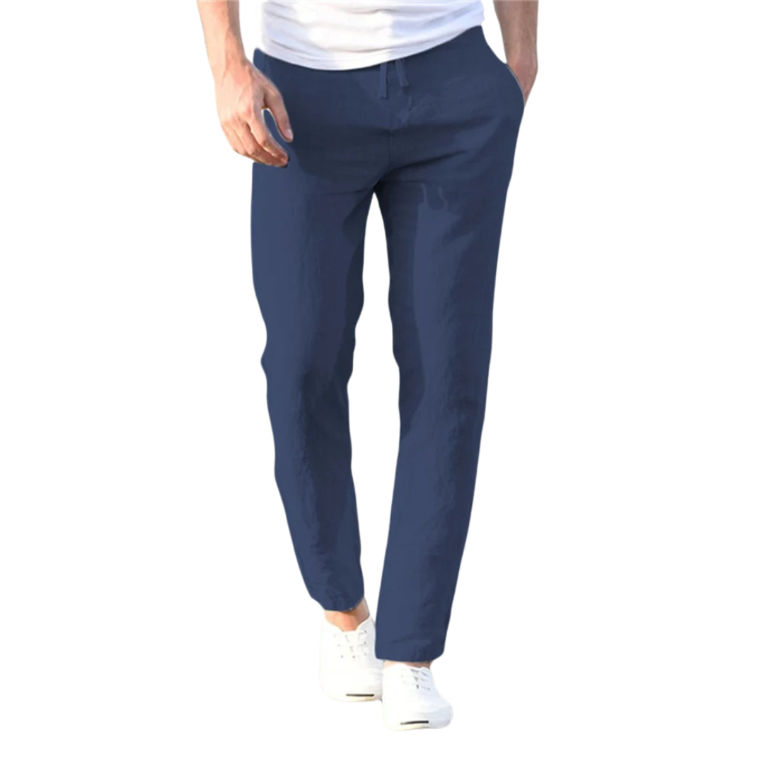 Herrenhose aus Baumwolle und Leinen
