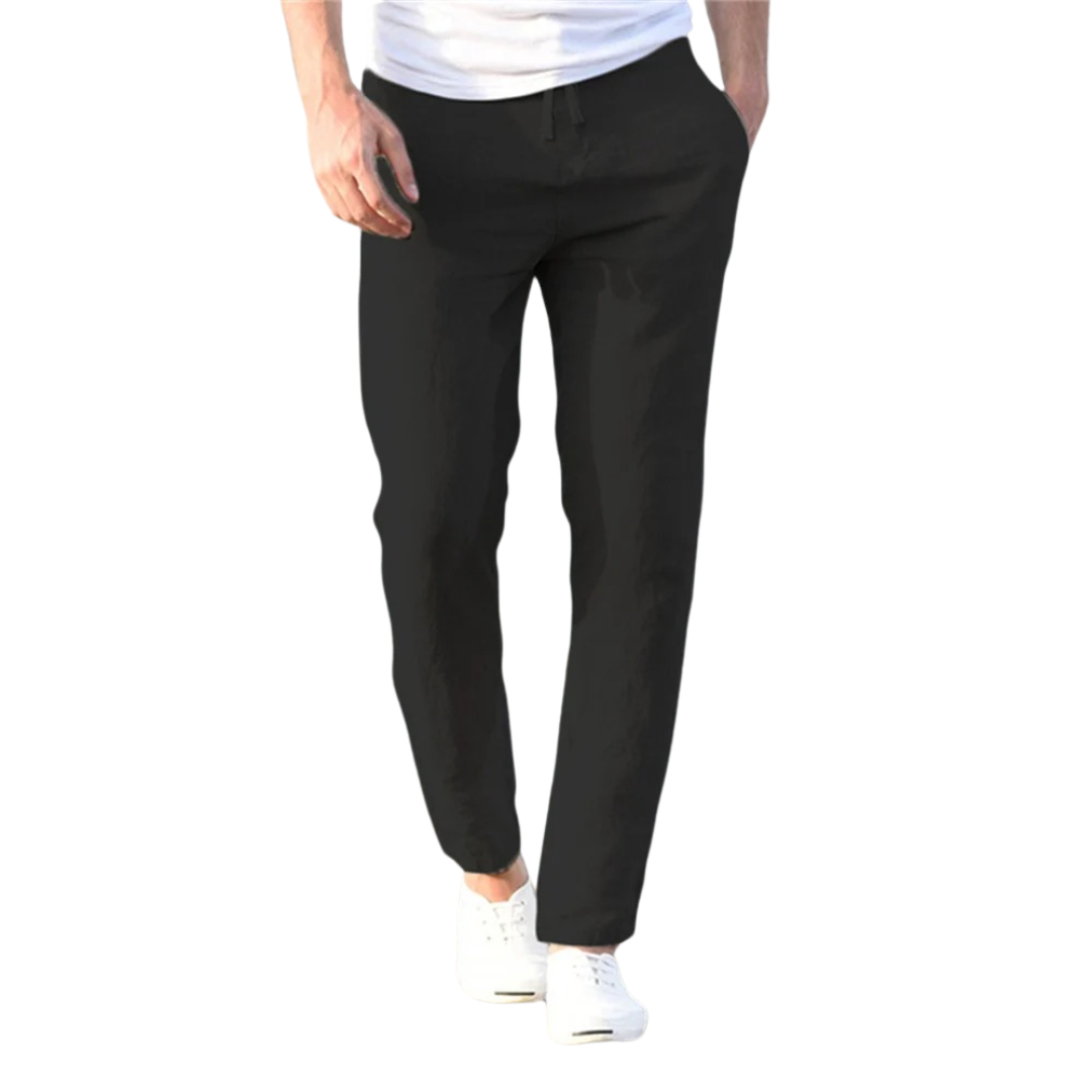 Herrenhose aus Baumwolle und Leinen