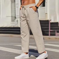 Herrenhose mit Kordelzug und lockerer Passform