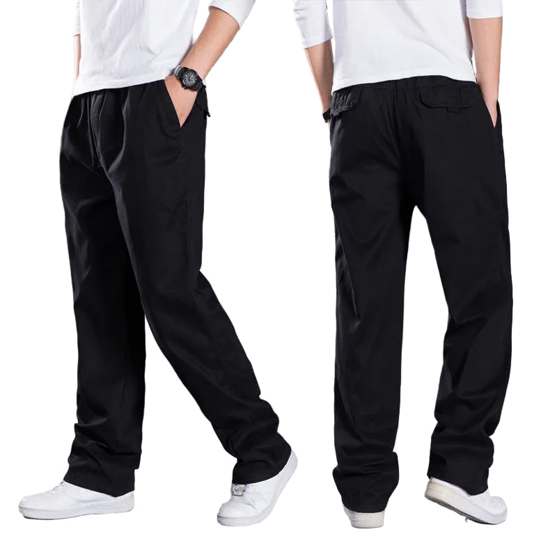 Herrenhose mit lockerer Passform und Taschen
