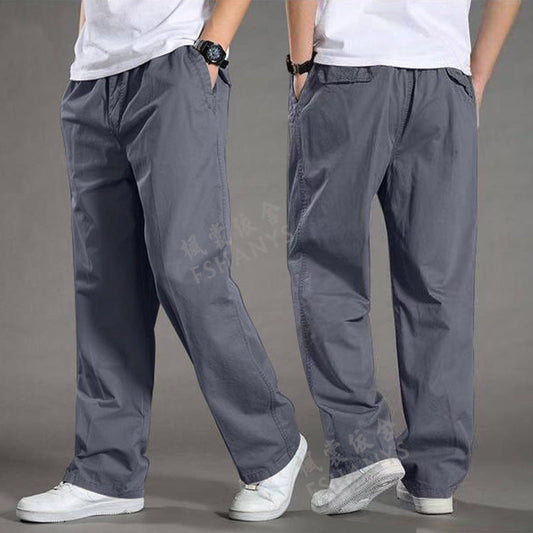 Herrenhose mit lockerer Passform und weicher Webstruktur