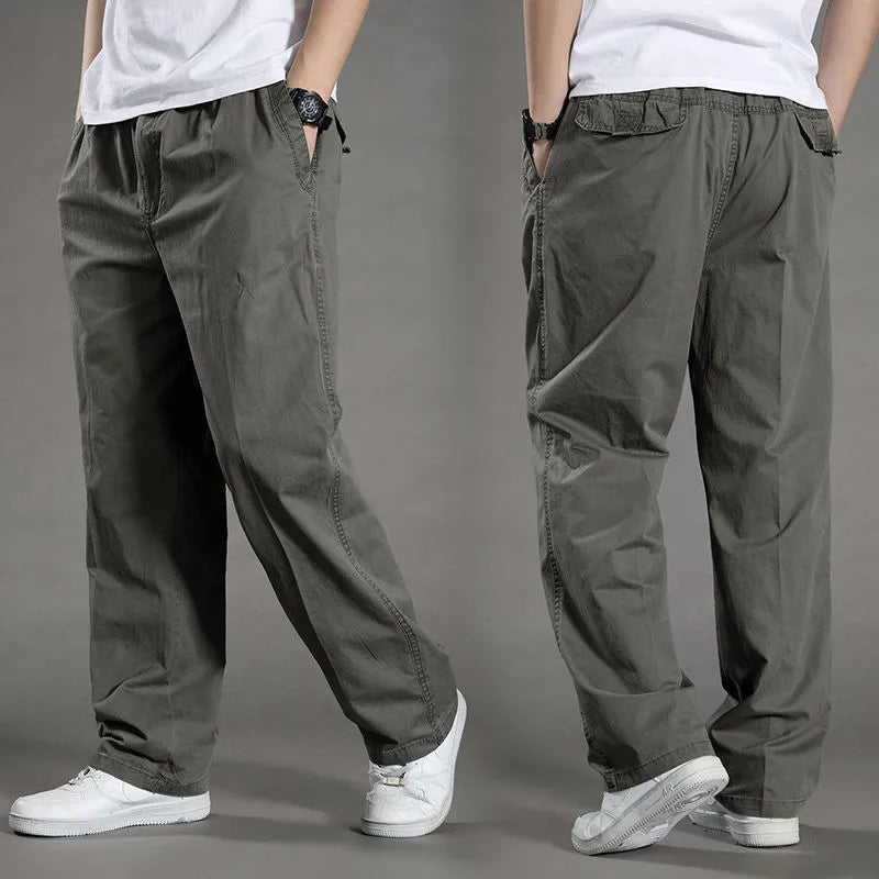 Herrenhose mit lockerer Passform und weicher Webstruktur