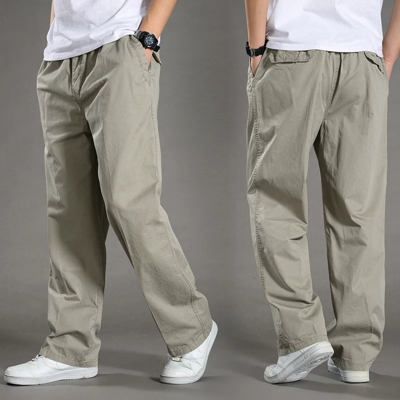 Herrenhose mit lockerer Passform und weicher Webstruktur