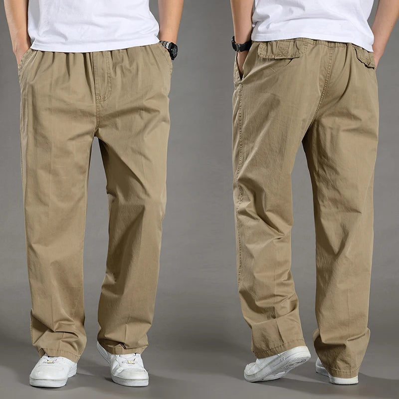 Herrenhose mit lockerer Passform und weicher Webstruktur