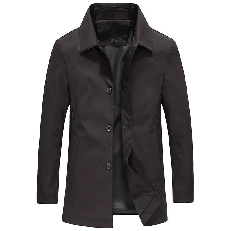 Herrenjacke mit Kragen und Knopfleiste