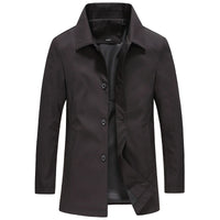 Herrenjacke mit Kragen und Knopfleiste