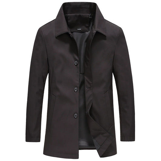 Herrenjacke mit Kragen und Knopfleiste
