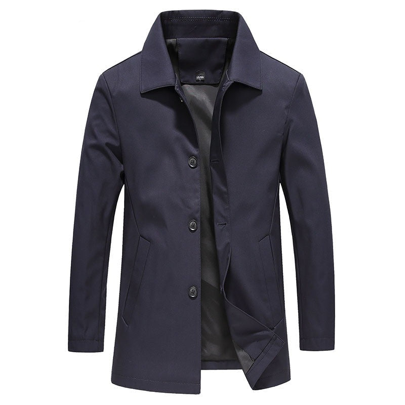 Herrenjacke mit Kragen und Knopfleiste
