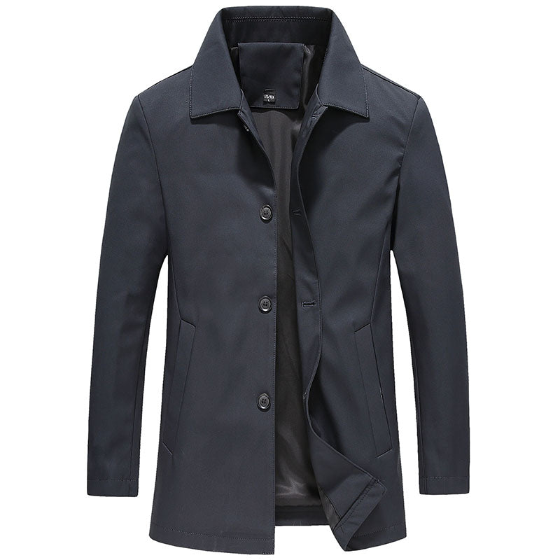 Herrenjacke mit Kragen und Knopfleiste