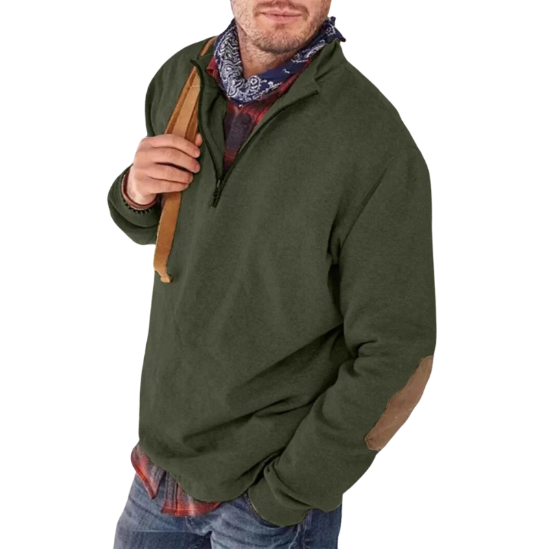 Herrenpullover mit halbem Reißverschluss | Warm und stilvoll für den Winter