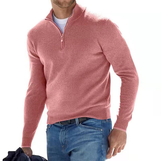 Herrenpullover mit V-Ausschnitt für Herbst und Winter
