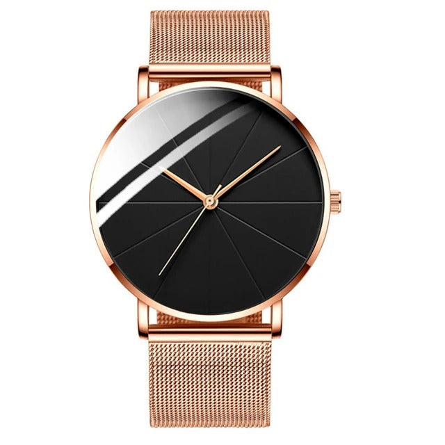 Herrenuhr mit markanten Zifferblatt-Akzenten
